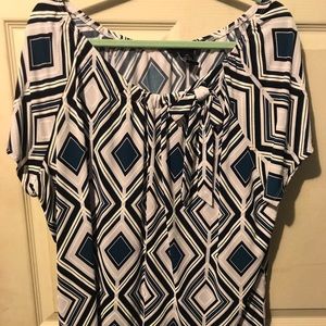 Plus size Geometric Blouse